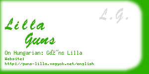 lilla guns business card